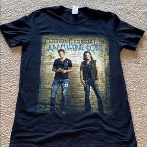 Gildan Black "Anything Goes" Florida Georgia Line FGL Graphic Short Sleeve Tee